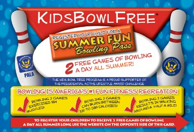 Kids Bowl Free Card